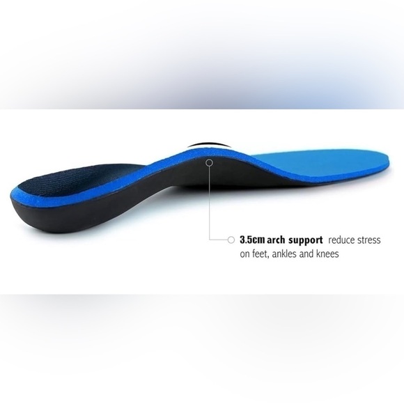 Walkhero Plantar Fasciitis Pain Relief Insoles High Arch Support Orthotic Shoes - Picture 7 of 9